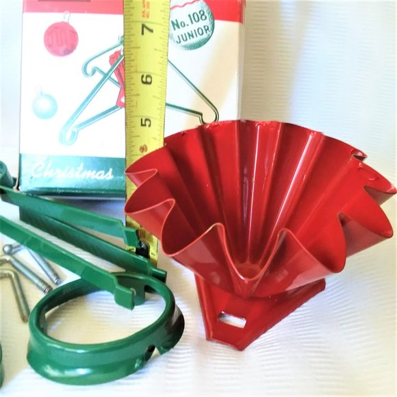 Christmas Tree Stand VTG Mtal Liftime SB#108 USA Made 50's - 60's Holidays Decor - Picture 7 of 7